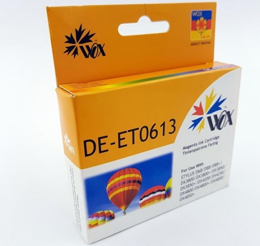 Tusz zamiennik WOX C13T06134010, T0613 magenta Epson