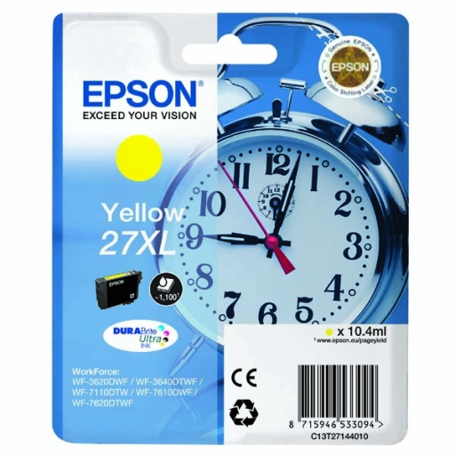 Tusz oryginalny Epson C13T27144010, C13T27144012 żółty 27XL