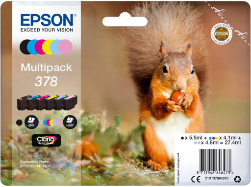 Tusze Multipack 378 Epson Expression Photo XP-8500/8505