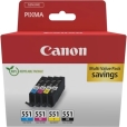 Tusze MultiPack Canon iP7250 MX925 MG6350 CLI-551 CMYK