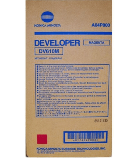 Deweloper A04P800 Konica Minolta Bizhub Pro C5501 C6500 C6501 DV-610M magenta