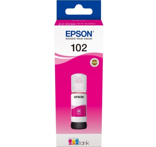 Tusz w butelce Epson 102, C13T03R340 magenta 70ml