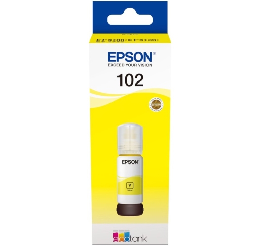 Tusz w butelce Epson 102, C13T03R440 żółty 70ml